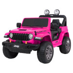 Elektrické autíčko Jeep Wrangler Rubicon Lift 4x4, 24V - ružové